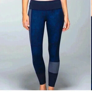 RARE Lululemon Wunder Under Pant *Full-On Luon (Sashiko), Sz:10